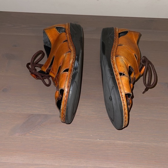 Reiker Cognac Leather Sandals - Women’s Size 37 - Picture 7 of 9